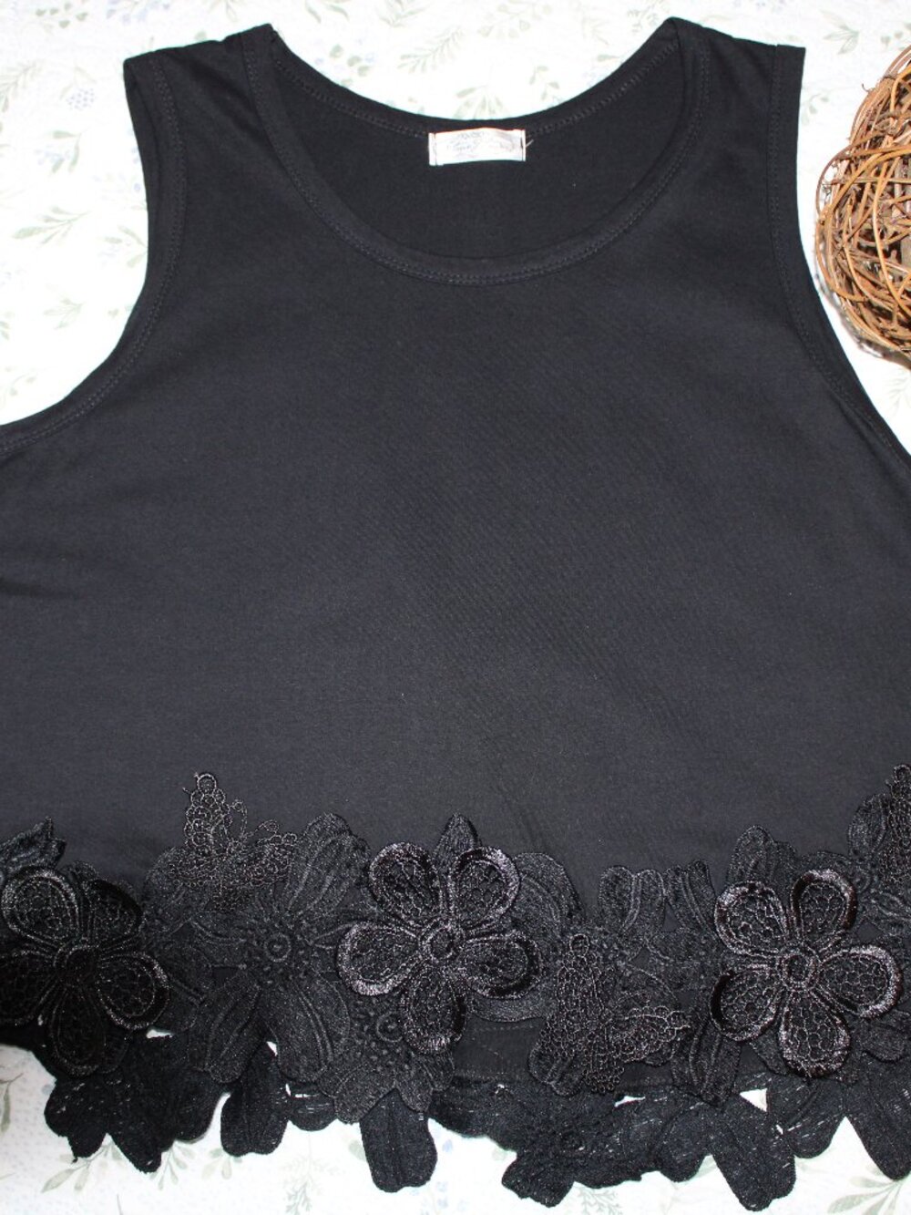 Black Tank by Stone Flower